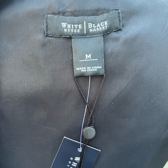 WHBM Elegant Black Floral Bolero Shrug Size M - Picture 3 of 9